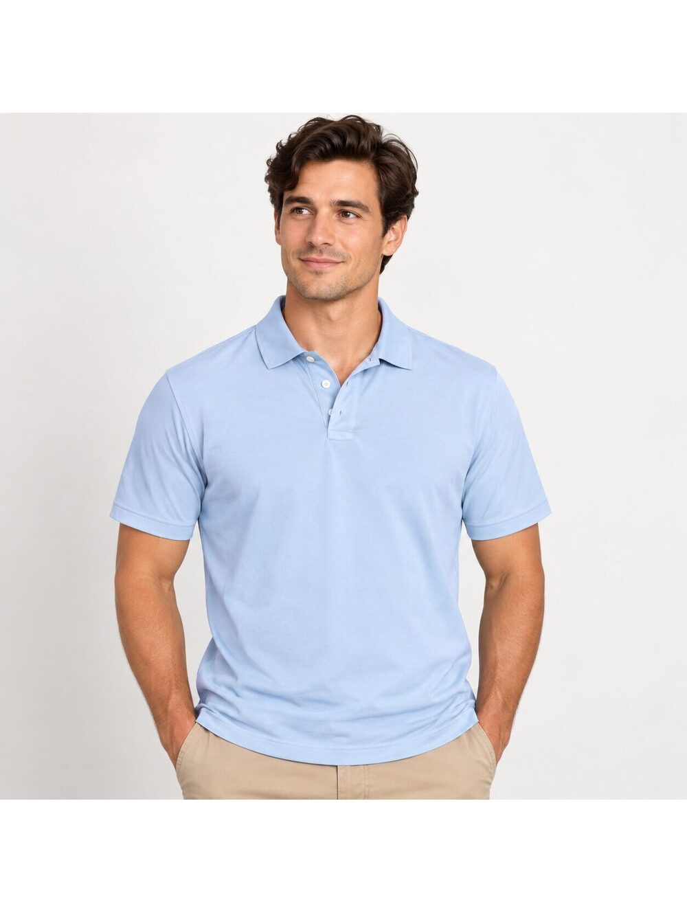 J.Crew Performance Men's Small Light Blue Stretch Short Sleeve Polo Shirt